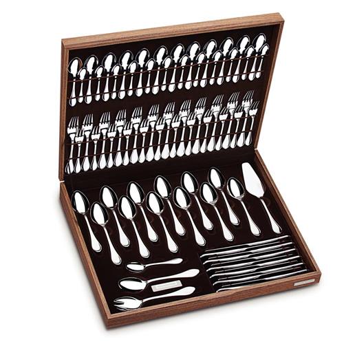 Menor preço em Faqueiro Tramontina Italy 76 Peças com Estojo de Madeira - Inox