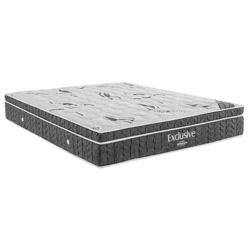 Menor preço em Colchão Casal Ortobom Exclusive 30x138x188 – Cinza e Branco
