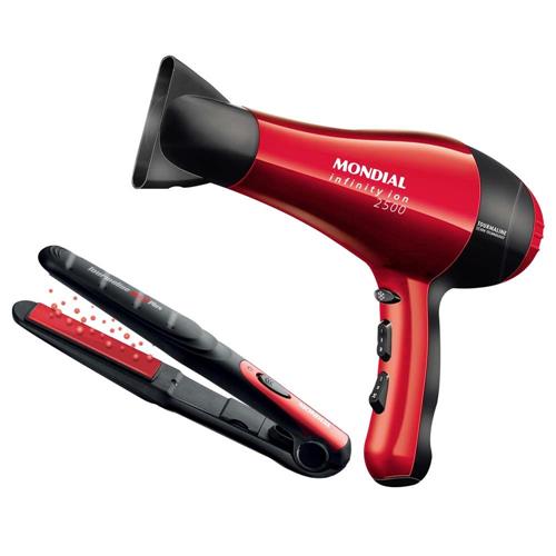 Secador de Cabelos Mondial Beauty Infinity Íon Vermelho 1900W + Chapinha | Prancha é boa?