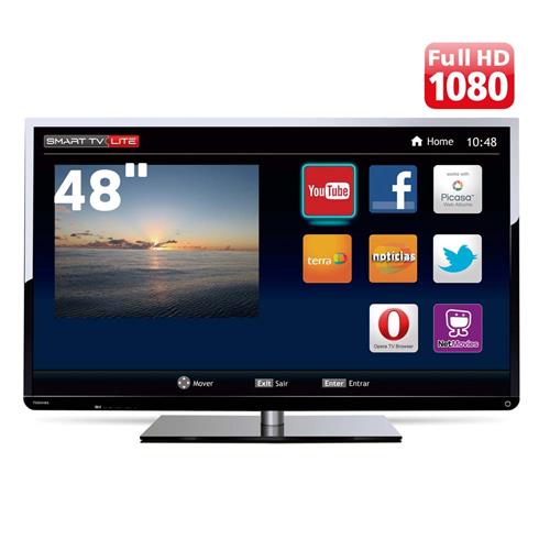Menor preço em Smart TV LED 48" Full HD Semp 48L2400 com Conversor Digital Integrado, Entradas HDMI e USB