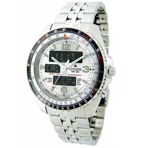 Menor preço em Relógio Masculino Anadigi Citizen TZ10075Q – Branco 