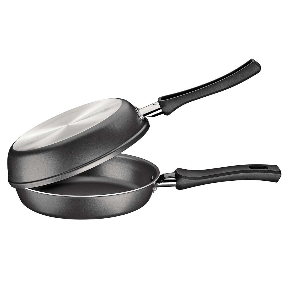 Omeleteira Tramontina em Alumínio com Revestimento Antiaderente Grafite - 20 cm