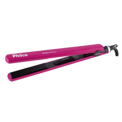 Menor preço em Chapinha|Prancha Philco Argan Shine Cerâmica 230°C Pink - Bivolt