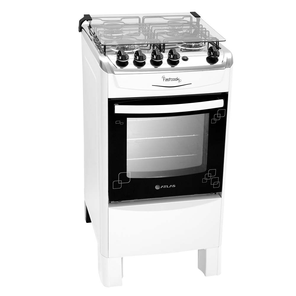 Fogão Atlas 4 Bocas Branco Bivolt - Agile