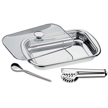 Conjunto de Travessa, Pegador e Colher Tramontina em Inox - 3 Peças  é boa?