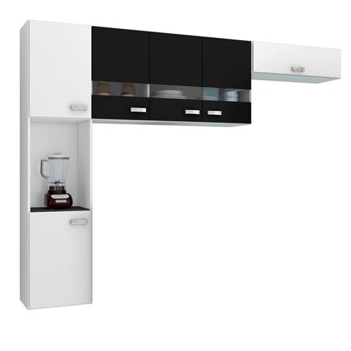 Cozinha Compacta Poquema Julia 405.32 com 6 Portas - Branca/Preta é boa?