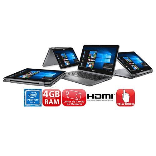 Notebook 2 em 1 Dell Pentium Quad Core 4GB 500GB Tela 11.6” Windows 10 Inspiron I11-3168-A10 é boa?