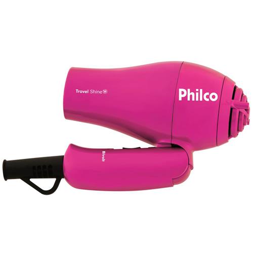 Menor preço em Secador de Cabelos Philco Travel Shine Rosa 1000W - Bivolt