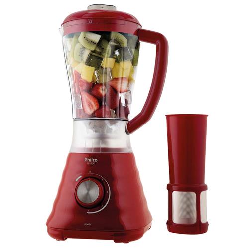 Menor preço em Liquidificador Philco PH800 com 4 Velocidades e 800W - Vermelho