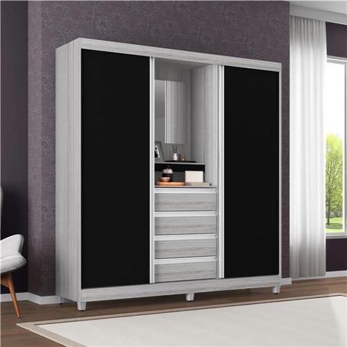 Guarda-Roupa Bartira Fortaleza II com 2 Portas de Correr e 4 Gavetas é boa?