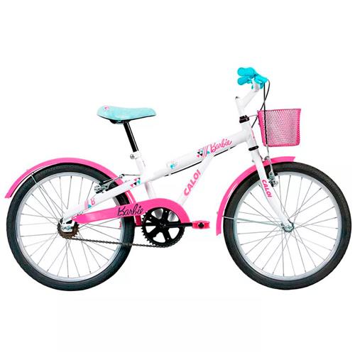 Menor preço em Bicicleta Aro 20 Caloi Barbie T11R20V1 - Branco Perolado