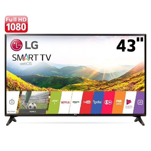 Menor preço em Smart TV LED 43" LG 43LJ5550 Full HD com Painel IPS, Wi-Fi, WebOS 3.5, Time Machine Ready, Magic Zoom, Quick Access