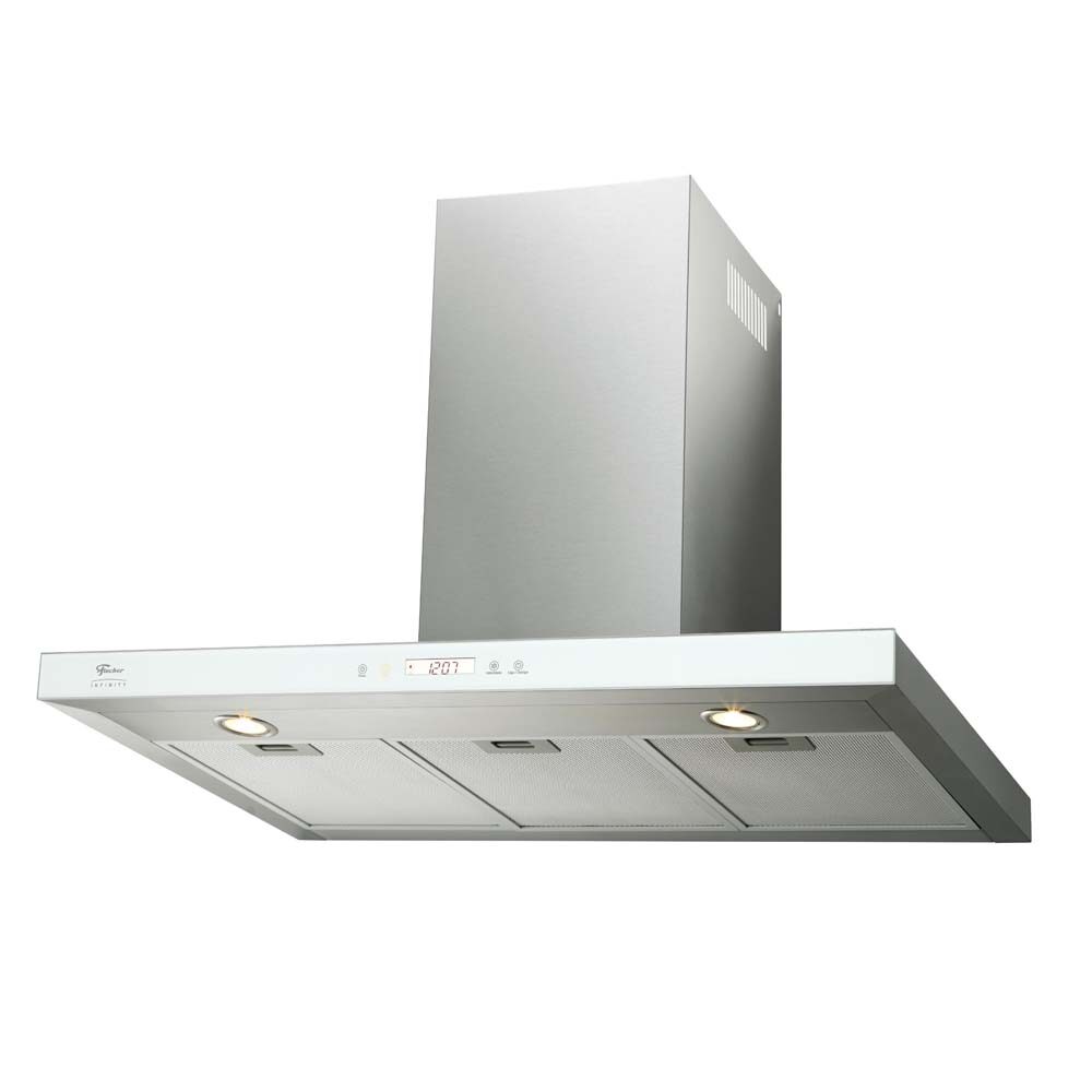 Coifa de Parede Fischer Infinity Vidro Branca - 90cm