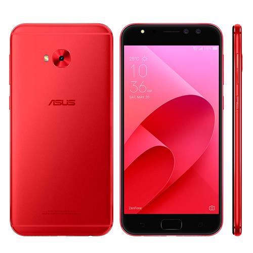 Menor preço em Smartphone Asus Zenfone 4 Selfie Pro ZD552KL Vermelho 64GB, Tela 5.5", Dual Chip, Câmera Frontal Dupla, Android 7.0, Processador Octa Core e 4GB RAM
