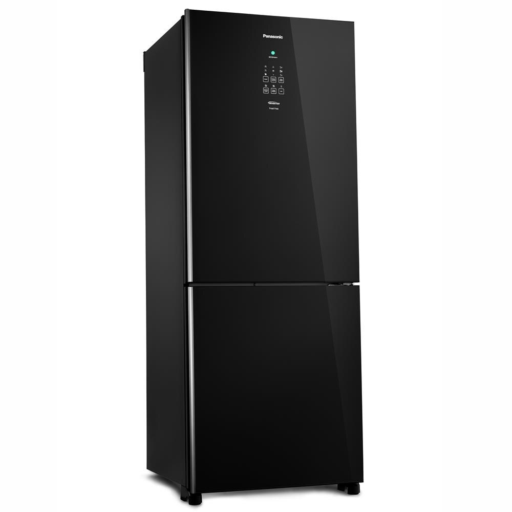 Geladeira Panasonic Frost Free 2 Portas Inverter NR-BB53GV3BA 425 Litros Preta