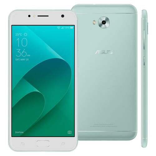 Menor preço em Smartphone Asus Zenfone Selfie ZB553KL Mint Green com 16GB, Tela 5.5", Dual Chip, Câmera 13MP, Android 7.0, Processador Quad Core e 2GB RAM