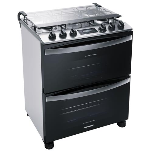 Fogão Brastemp BFD5GCB Duplo Forno 5 Bocas com Turbo Chama e Touch Timer – Branco é boa?