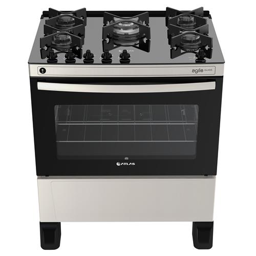 Fogão Atlas 5 Bocas Agile Glass com Vidro Temperado - Inox é boa?