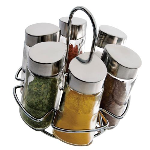 Porta Condimentos Euro Home Hexa 6 Peças – Inox/Transparente é boa?
