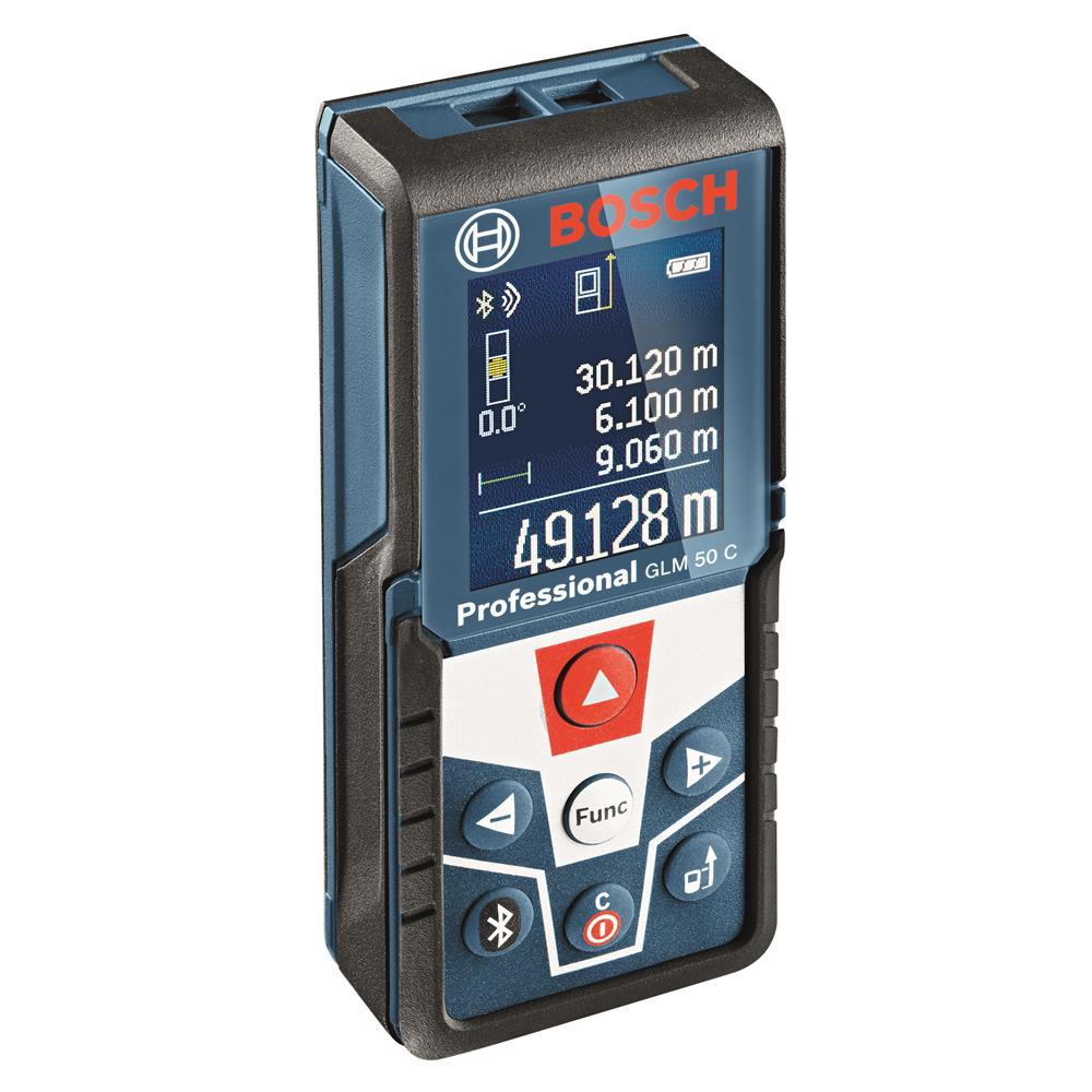Trena a Laser de 50 Metros Bosch GLM 50 C com Bluetooth e Bolsa de Proteção