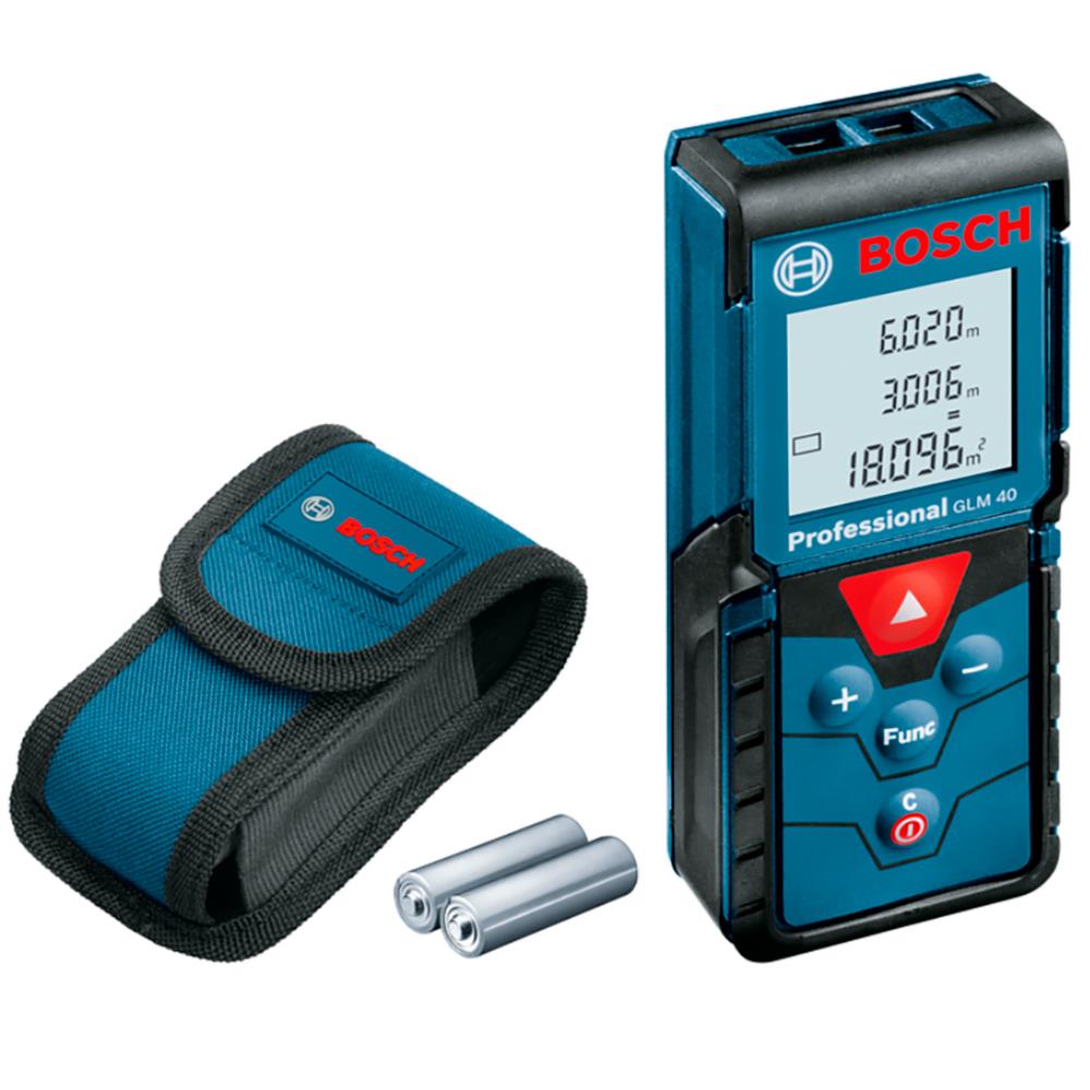 Trena a Laser de 40 Metros Bosch GLM 40 com Bolsa Protetora
