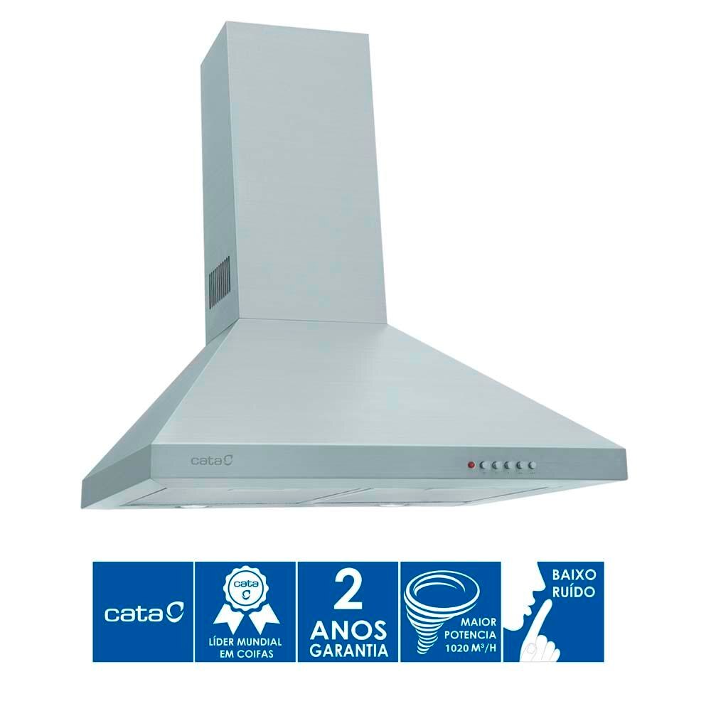 Coifa De Parede Cata V 6760 60 Cm Com 3 Velocidades Inox Coifa De Parede Cata V 6760 60 Cm Com 3 Velocidades Inox