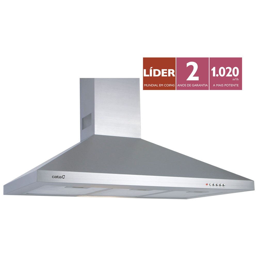 Coifa De Parede Cata V70 70 Cm Com 3 Velocidades E Super Filtragem Coifa De Parede Cata V70 70 Cm Com 3 Velocidades E Super Filtragem