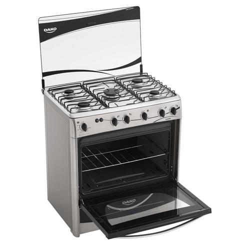 Fogão Dako 5 Bocas Classe Inox com Forno Autolimpante Piso 5 Bocas no
