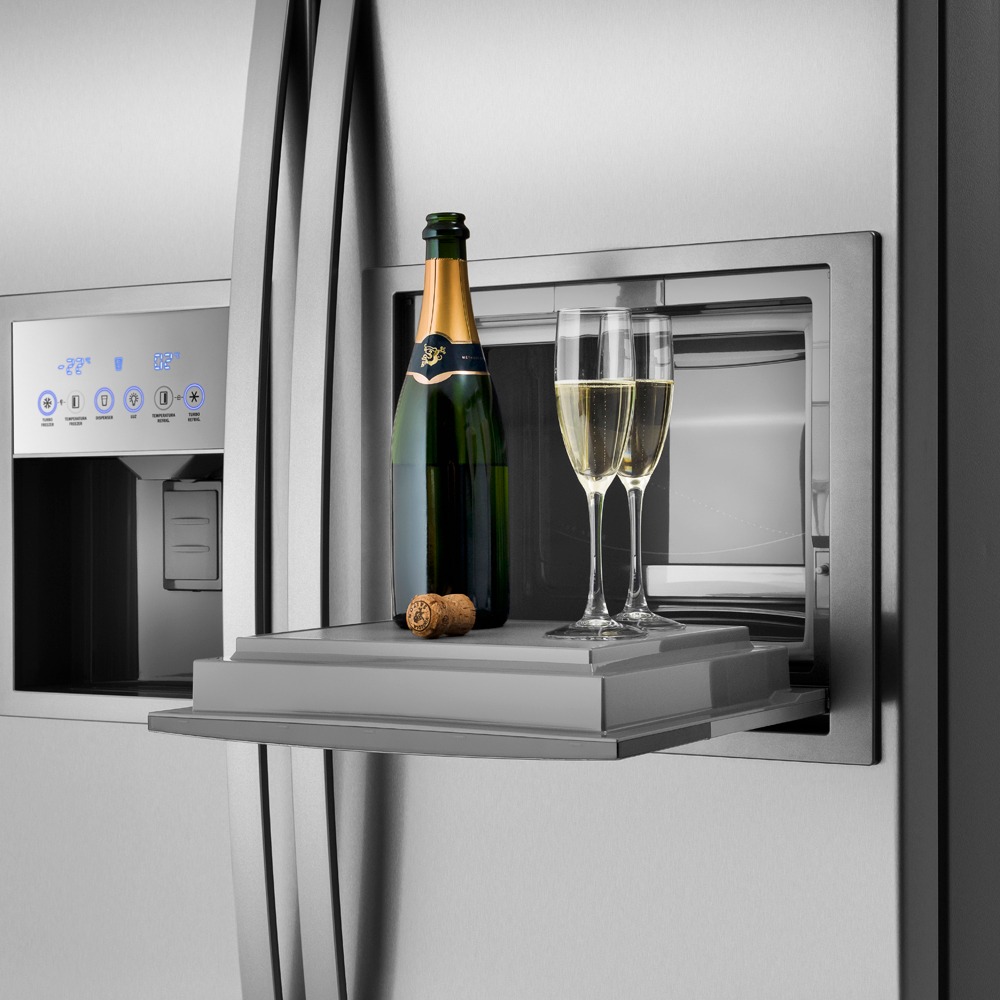 Refrigerador Side by Side Electrolux SH72X com Home Bar, Dispenser de