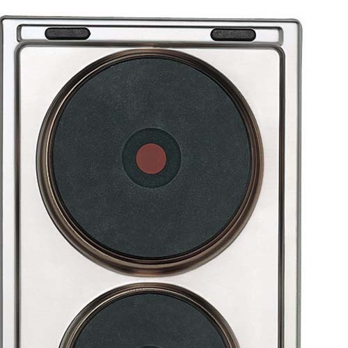 Cooktop Dominó Elétrico Brastemp 2 Bocas BDG30A Inox 220V Cooktops