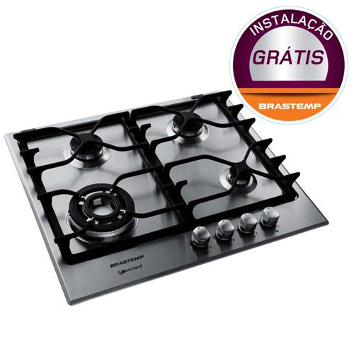 Cooktop a Gás 4 Bocas Brastemp Gourmand BDK60A 220V Cooktops no