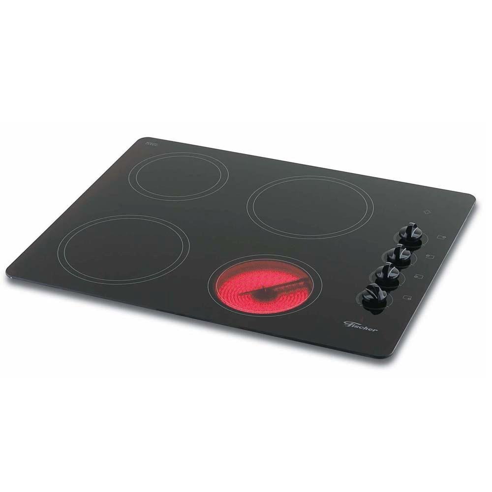 Cooktop Elétrico 4 Bocas Fischer Vitrocerâmico 2703 220V Cooktops no