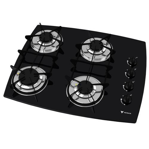 Cooktop a Gás 4 Bocas Venax Volare com Acendimento Superautomático Menor preço em Cooktop a Gás 4 Bocas Venax Volare com Acendimento Superautomático
