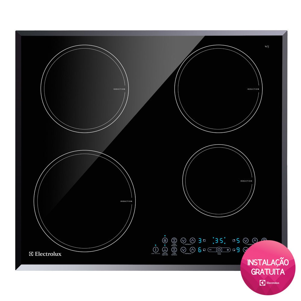 Cooktop 4 Bocas Electrolux Vitrocerâmico por Indução IC60 220V