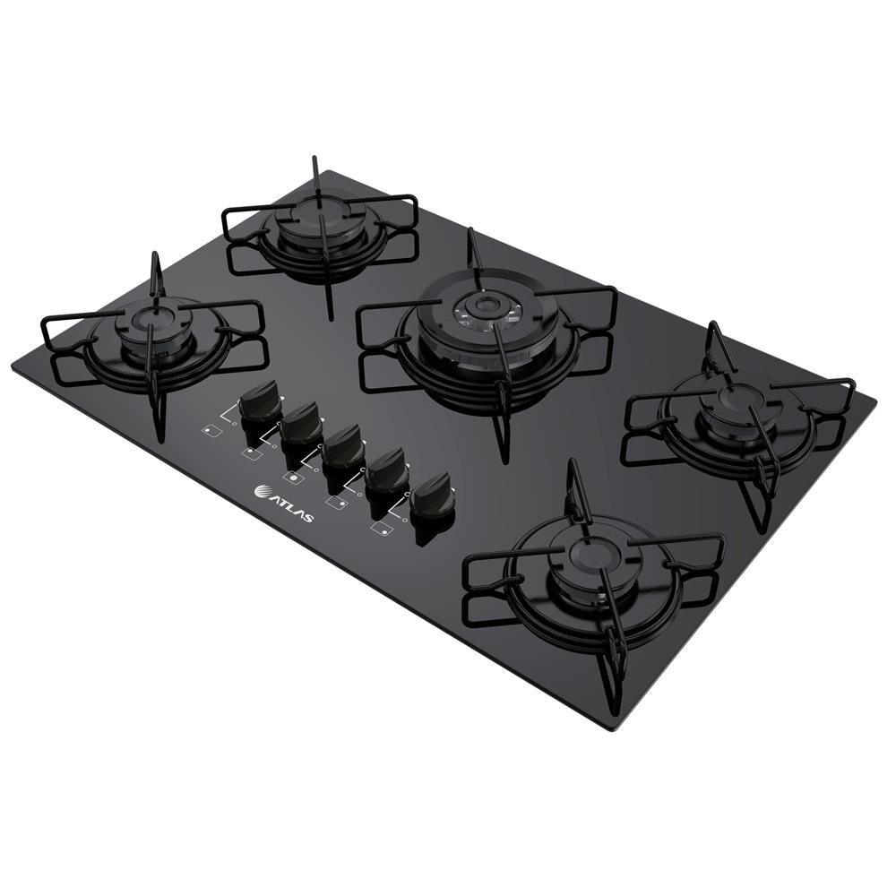 Cooktop A G S 5 Bocas Atlas Agile Com Acendimento Super Autom Tico E Cooktop A G S 5 Bocas Atlas Agile Com Acendimento Super Autom Tico E
