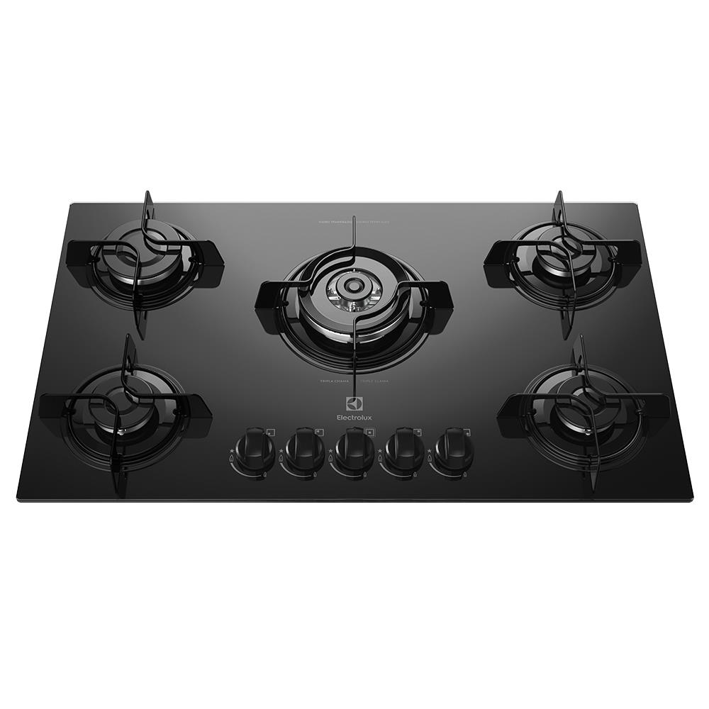 Cooktop a Gás Electrolux KE5TP 5 Bocas com Tripla Chama Preto 5