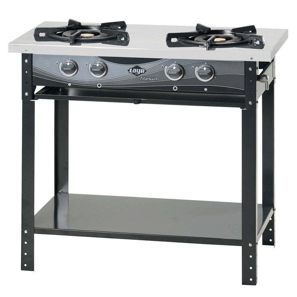 Fog O Industrial Layr 2 Bocas Titanyum Inox Com Tripla Chama Fog O Industrial Layr 2 Bocas Titanyum Inox Com Tripla Chama