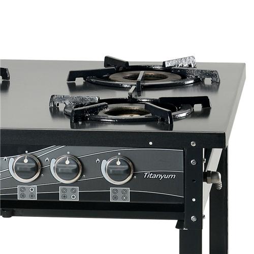 Fogão Industrial Layr 4 Bocas Titanyum Esmaltado com Tripla Chama