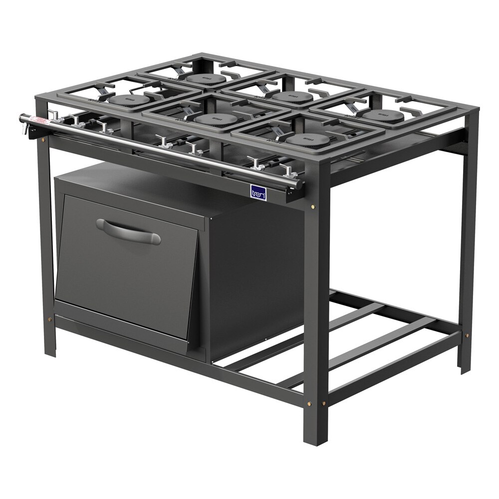 Fog O Industrial Tron 6 Bocas 51090125 Com Forno E Porta Panelas Fog O Industrial Tron 6 Bocas 51090125 Com Forno E Porta Panelas