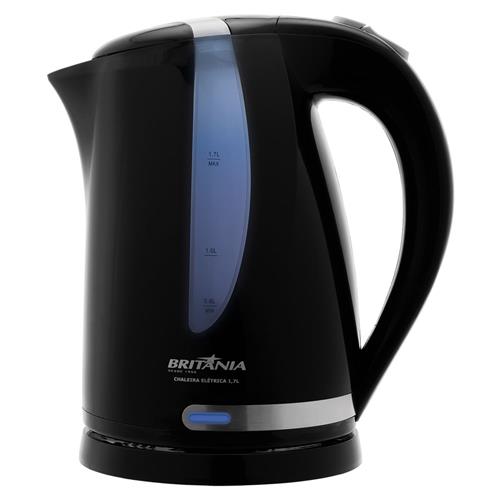 Chaleira Elétrica Britânia 1,7 Litro - Preta Menor preço em Chaleira Elétrica Britânia 1,7 Litro - Preta