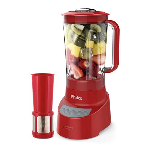 Liquidificador Philco PH Touch com 3 Velocidades e 800W - Vermelho Menor preço em Liquidificador Philco PH Touch com 3 Velocidades e 800W - Vermelho