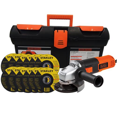 Kit Esmerilhadeira Black + Decker e 13 Discos G720K13ST - 820W Menor preço em Kit Esmerilhadeira Black + Decker e 13 Discos G720K13ST - 820W