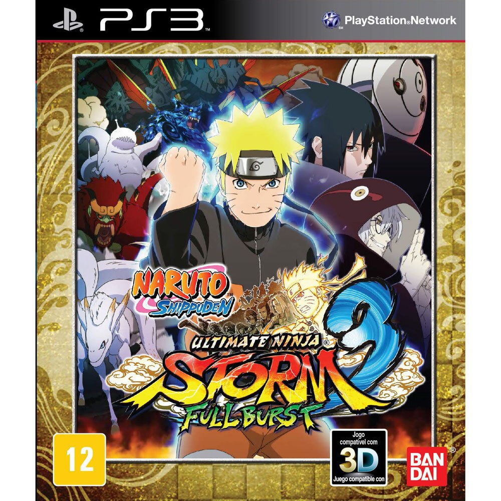 Jogo Naruto Shippuden Ultimate Ninja Storm 3 Full Burst