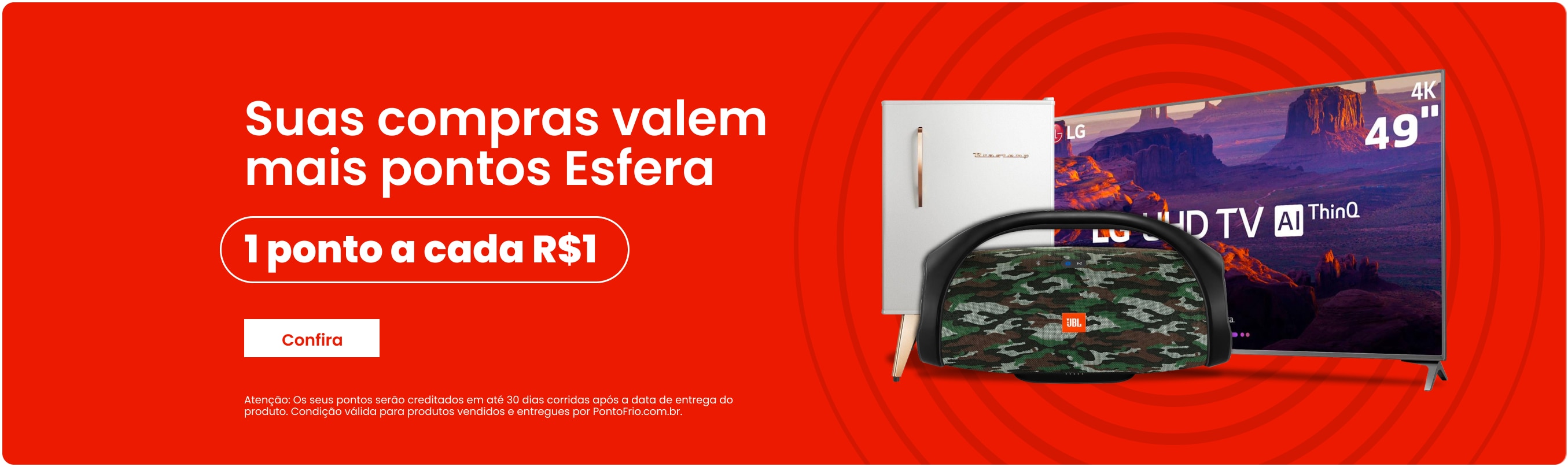Imagem ilustrativa de Frigobar, Smart TV e Caixa de som