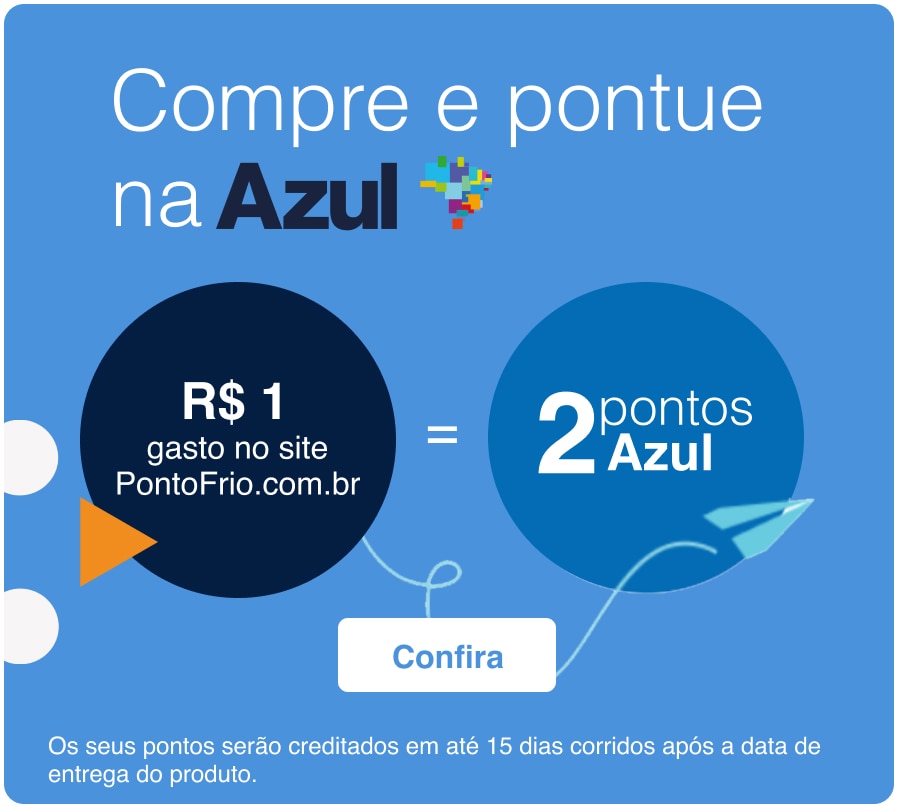 Acumule 2 pontos a cada real gasto