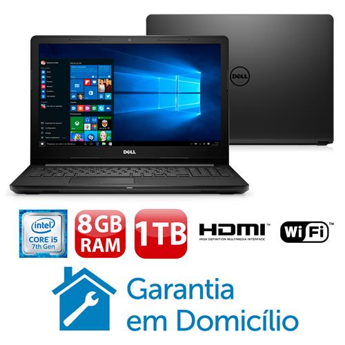 Notebook Dell Core i5-7200U 8GB 1TB Tela 15.6” Windows 10 Inspiron I15-3567-A40P é boa?