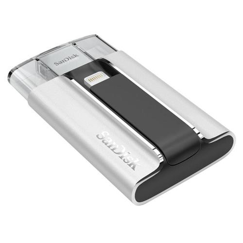 Pen Drive para iPhone e iPad Sandisk Ixpand 64GB Prata