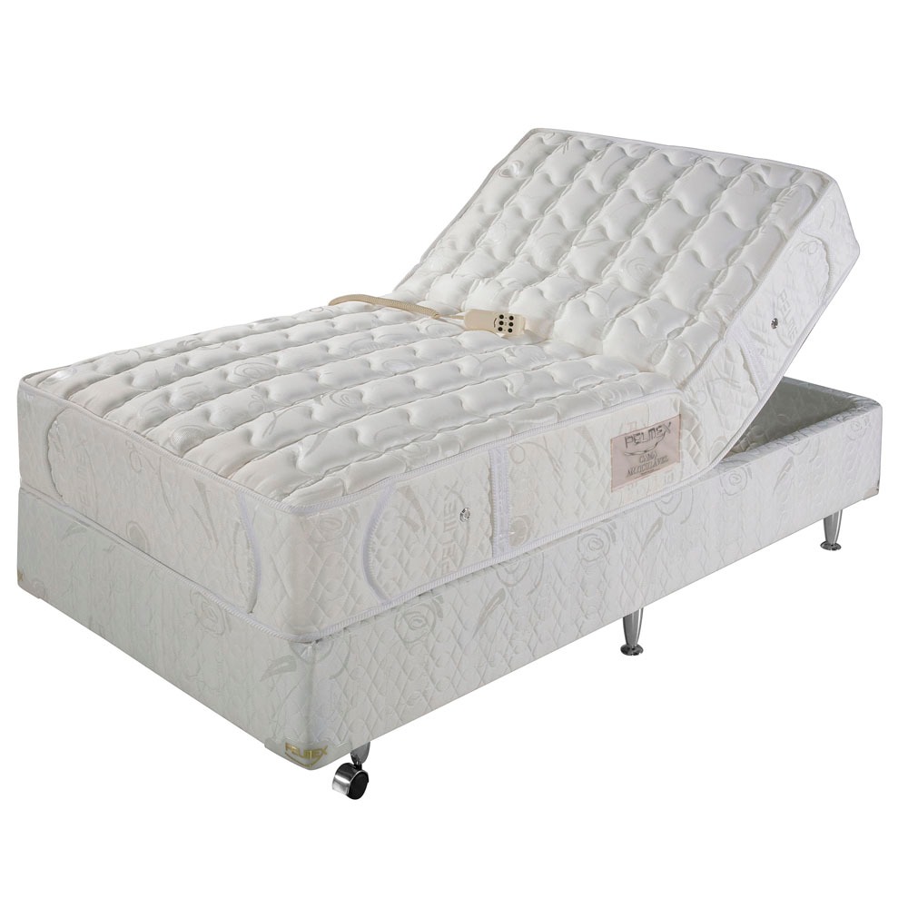 Cama Box Casal Conjugada Pelmex Articulável com Pillow Inn e Molas
