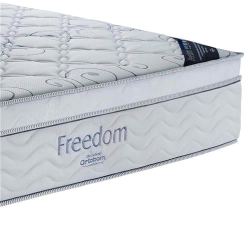 Colchão King Size Ortobom Freedom com Pillow Top e Molas Pocket 32 x