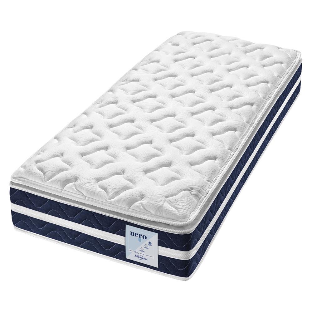 Colchão Solteiro AmericanFlex Nero Gel com Pillow Top e Molas Ensacadas